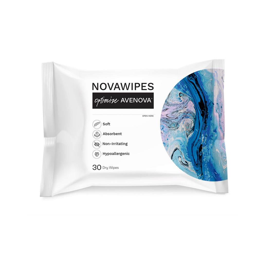 NovaWipes, Dry, Soft, Hypoallergenic, Absorbent Wipes for Applying Avenova (30 count)
